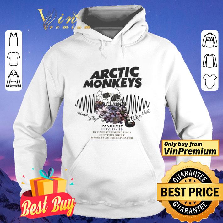 Skull Guitar Flower Arctic Monkeys Pandemic Covid 19 In Case Of Emergency shirt