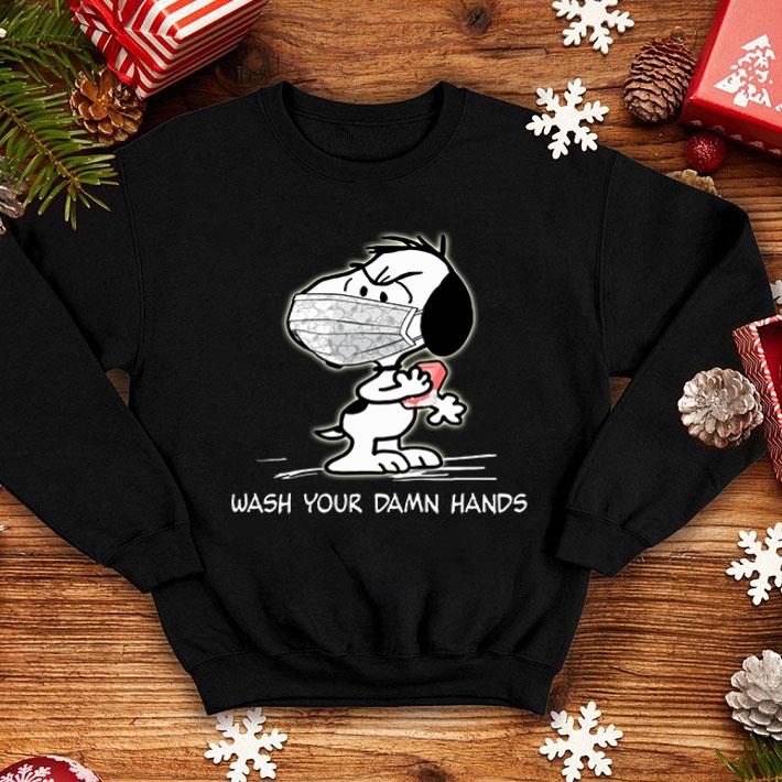 Snoopy Mask Wash Your Damn Hands Covid-19 shirt