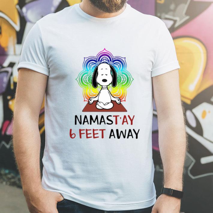 Snoopy Namastay 6 Feet Away Social Distancing shirt 1 Snoopy Namastay 6 Feet Away Social Distancing shirt