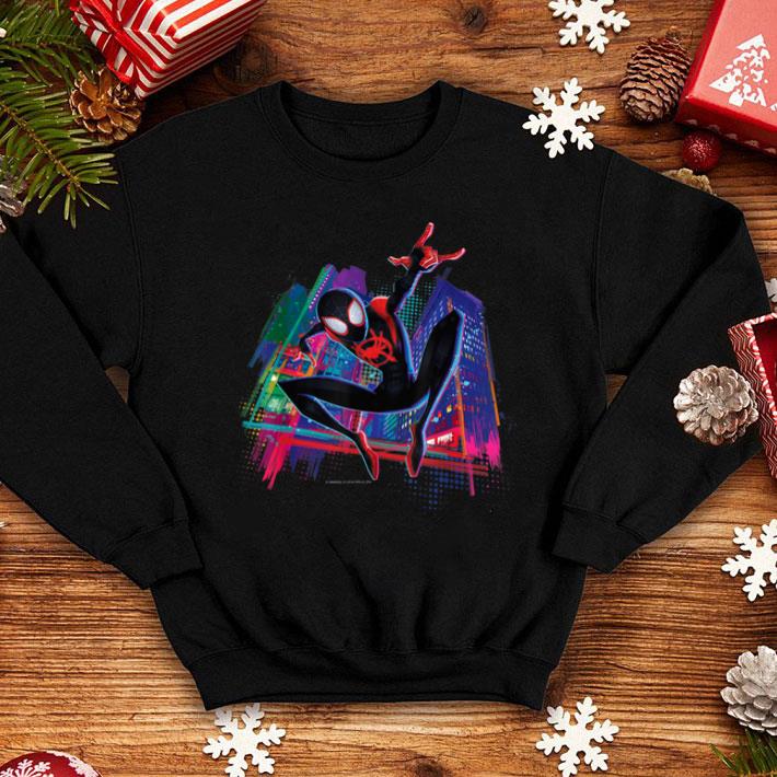 Spider Man Miles Morales Graffiti City Shirt Spider Man Miles Morales Graffiti City Shirt 4 - Spider Man Miles Morales Graffiti City Shirt