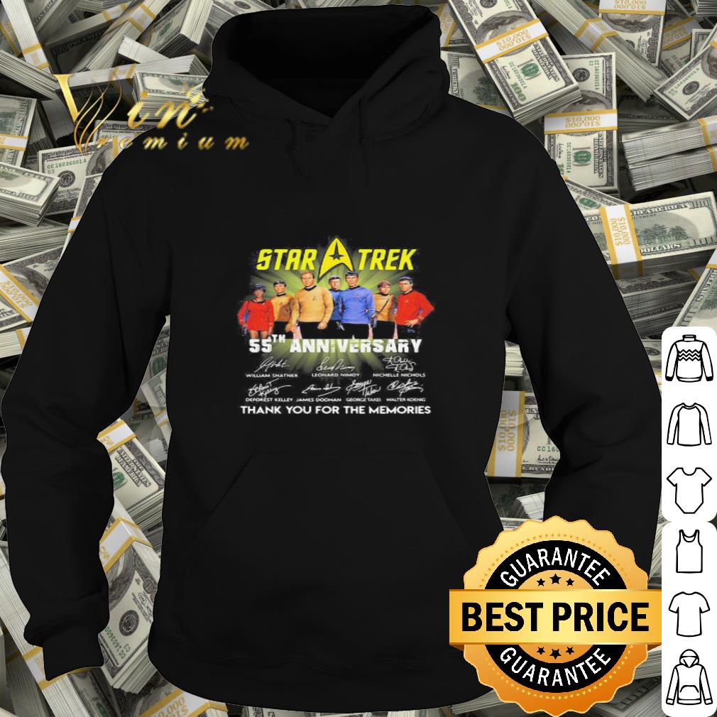 Star Trek 55th anniversary signatures thank you for the memories shirt 4 - Star Trek 55th anniversary signatures thank you for the memories shirt