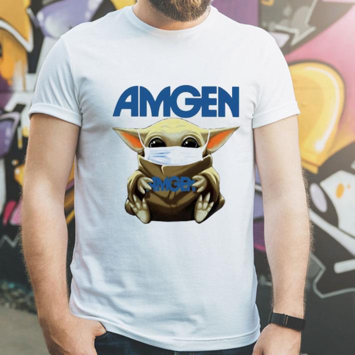 Star Wars Baby Yoda Mask Amgen Covid-19 shirt
