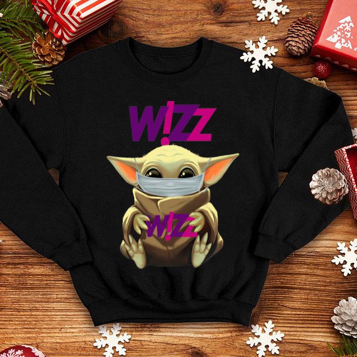 Star Wars Baby Yoda Mask Hug Wizz Air Covid-19 shirt