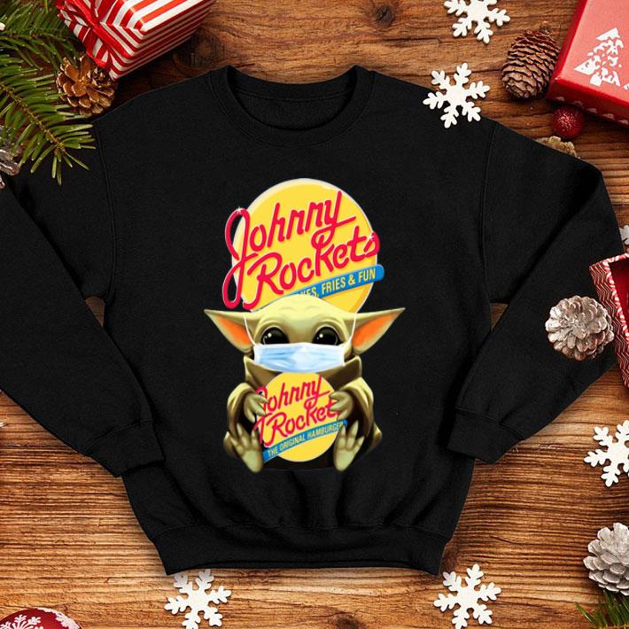 Star Wars Baby Yoda Mask Johnny Rockets Covid-19 shirt