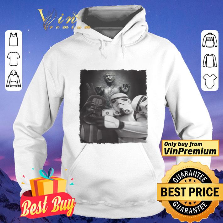Star wars darth vader and stormtroopers selfie han solo frozen carbonite shirt