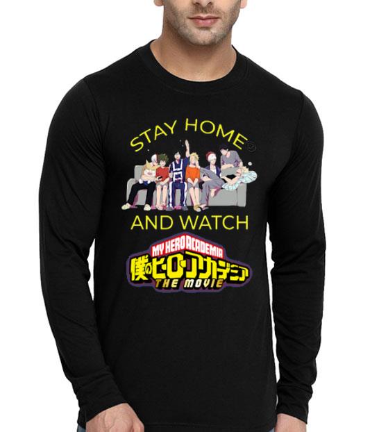 Stay Home And Watch My Hero Academia The Movie Shirt Stay Home And Watch My Hero Academia The Movie Shirt 4 - Stay Home And Watch My Hero Academia The Movie Shirt