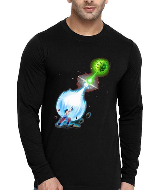 Super Saiyan Blue Goku Kamehameha Vs Coronavirus Shirt