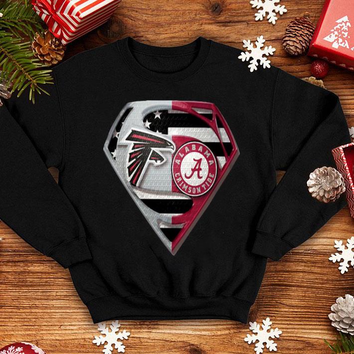 Superman Atlanta Falcons And Alabama Crimson Tide shirt