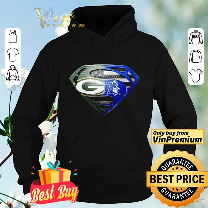 Superman Green Bay Packers and Duke Blue Devils shirt 4 - Superman Green Bay Packers and Duke Blue Devils shirt