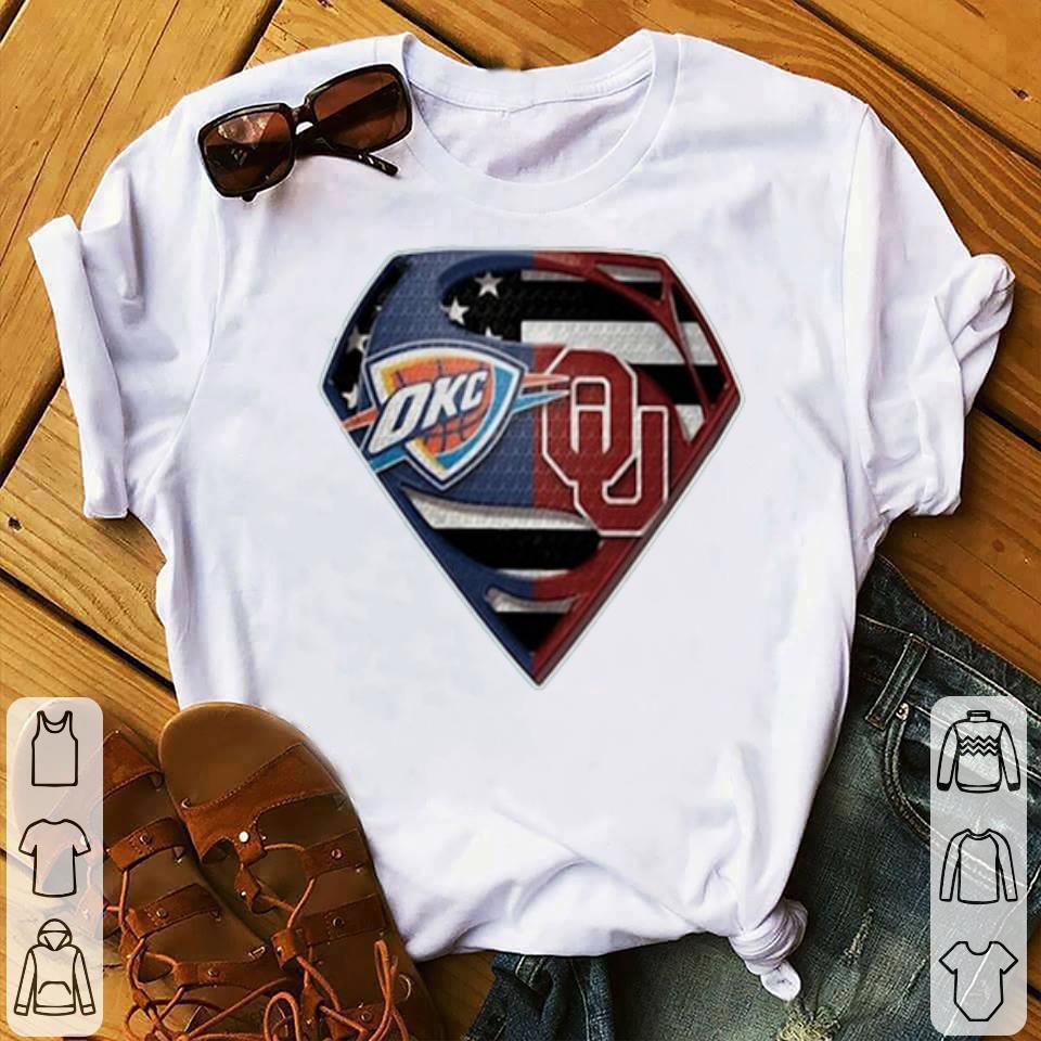 Superman Oklahoma City Thunder And Oklahoma Sooners Shirt
