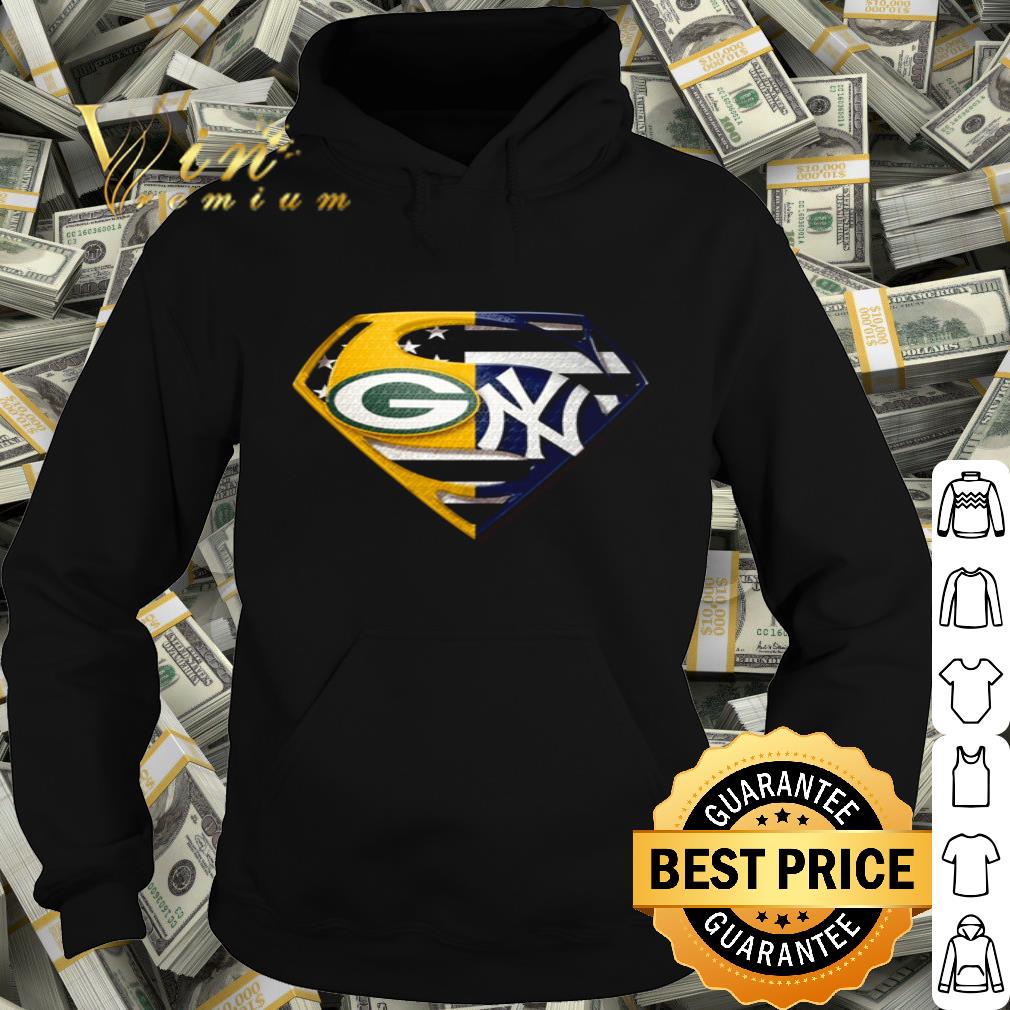 Superman logo Green Bay Packers and New York Yankees shirt Superman logo Green Bay Packers and New York Yankees shirt 4 - Superman logo Green Bay Packers and New York Yankees shirt