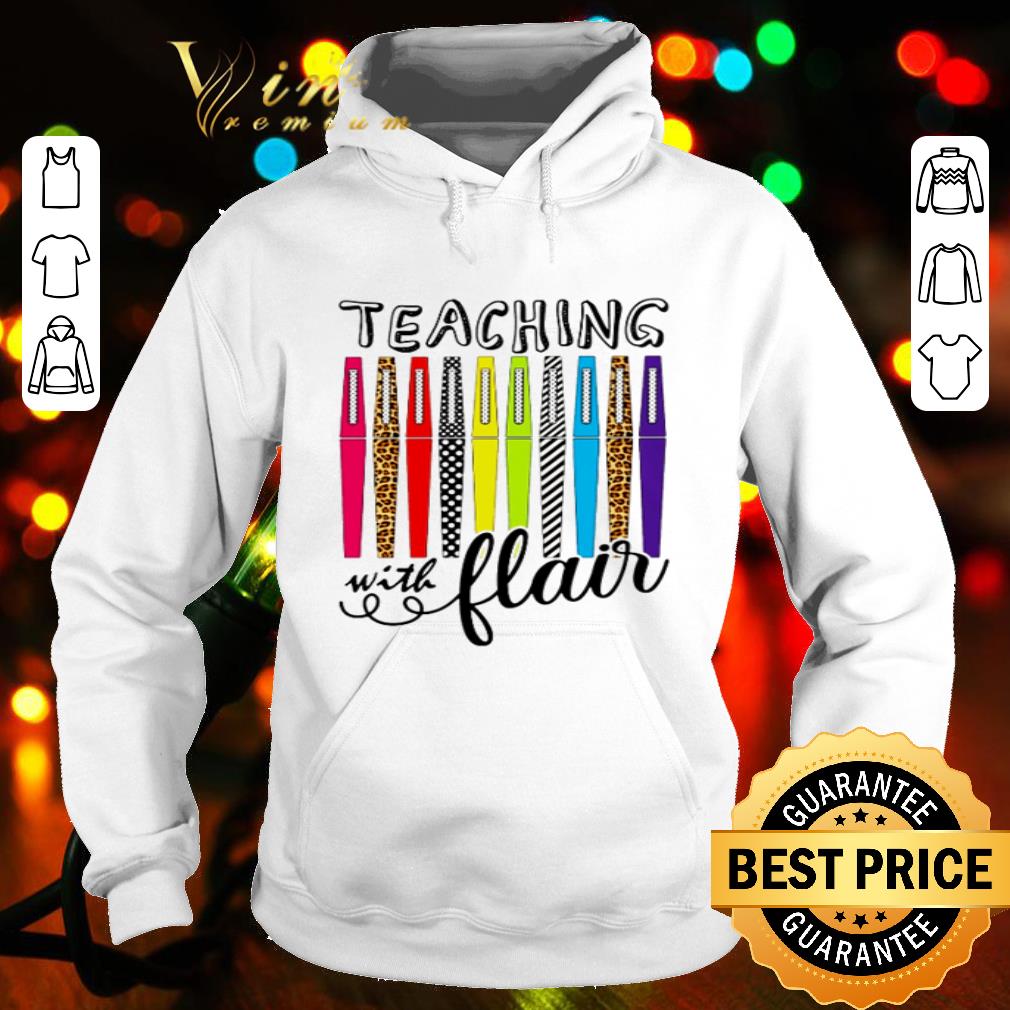 Teaching with flair teacher day shirt