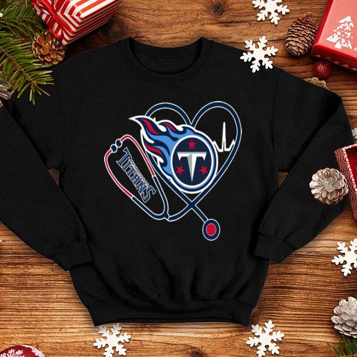 Tennessee Titans Heartbeat Nurse Stethoscope shirt