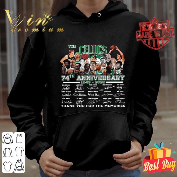 The Boston Celtics 74th anniversary 1964 2020 signatures shirt