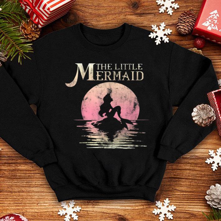 The Little Mermaid Ariel Rock Moon Silhouette Shirt 4 - The Little Mermaid Ariel Rock Moon Silhouette Shirt