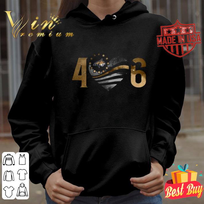 The Montana State Bobcats 4 Heart 6 shirt