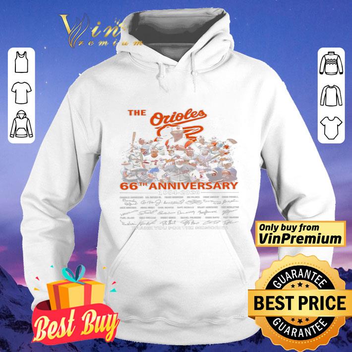 The Orioles 66th Anniversary 1954 2020 Signature Thank You For The Memries shirt 4 - The Orioles 66th Anniversary 1954 2020 Signature Thank You For The Memries shirt