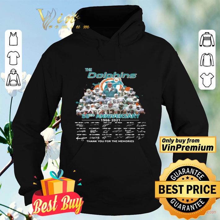 The miami dolphins 55th anniversary 1966 2021 thank you for the memories signatures shirt 4 - The miami dolphins 55th anniversary 1966 2021 thank you for the memories signatures shirt
