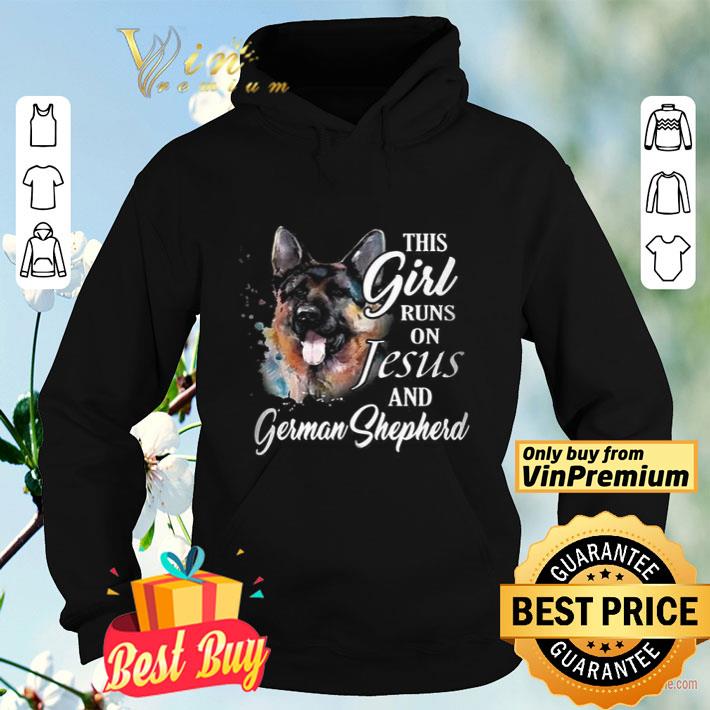 This Girl Runs On Jesus And German Shepherd shirt 4 - This Girl Runs On Jesus And German Shepherd shirt
