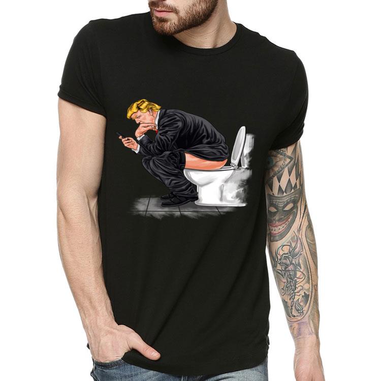 Toilet Humor Donald Trump The Thinker Sending Tweets Shirt Toilet Humor Donald Trump The Thinker Sending Tweets Shirt 4 - Toilet Humor Donald Trump The Thinker Sending Tweets Shirt