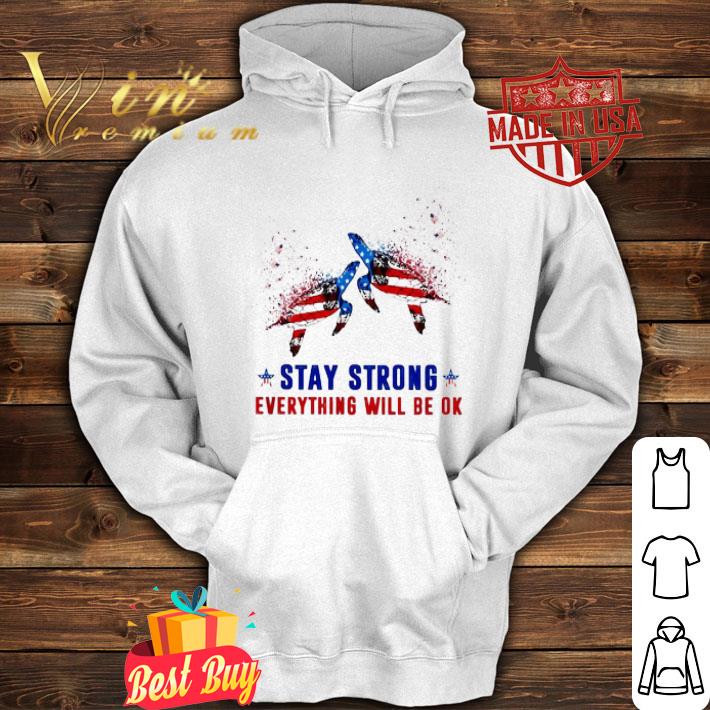 Turtles stay strong everything will be ok independence day shirt