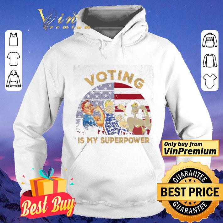 Veterans Party Ginsburg Wonder Girl Voting Is My Superpower American Flag shirt 4 - Veterans Party Ginsburg Wonder Girl Voting Is My Superpower American Flag shirt