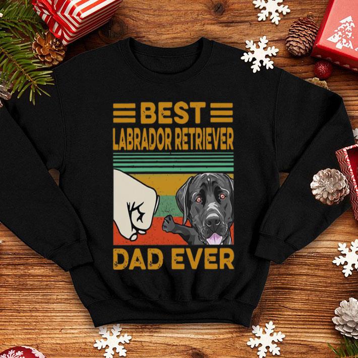 Vintage Best Labrador Retriever Dad Ever Father's Day shirt