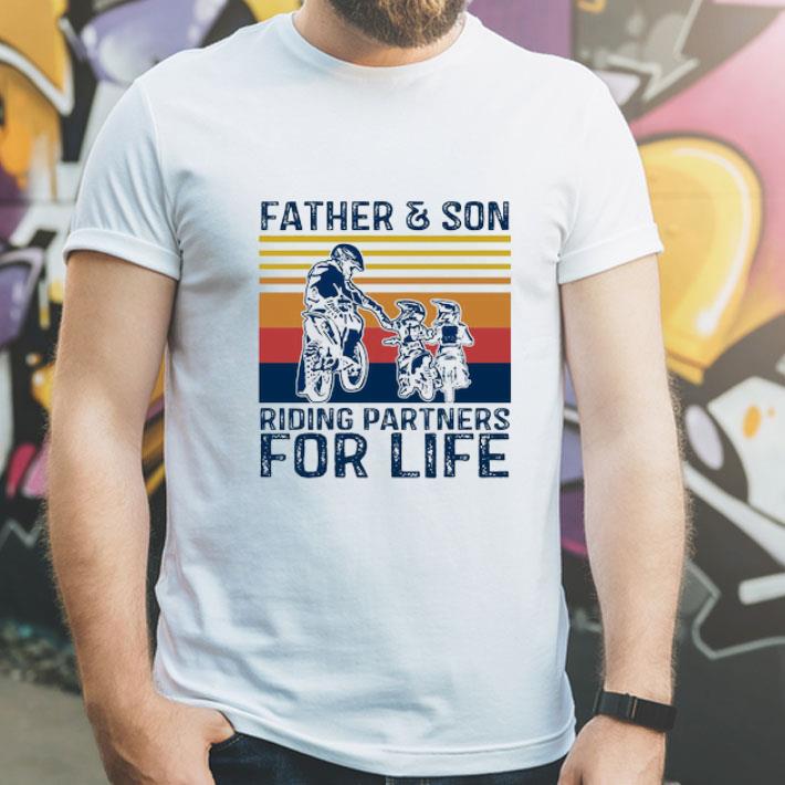 Vintage Father Son Riding Partners For Life Father s Day shirt 4 - Vintage Father & Son Riding Partners For Life Father's Day shirt