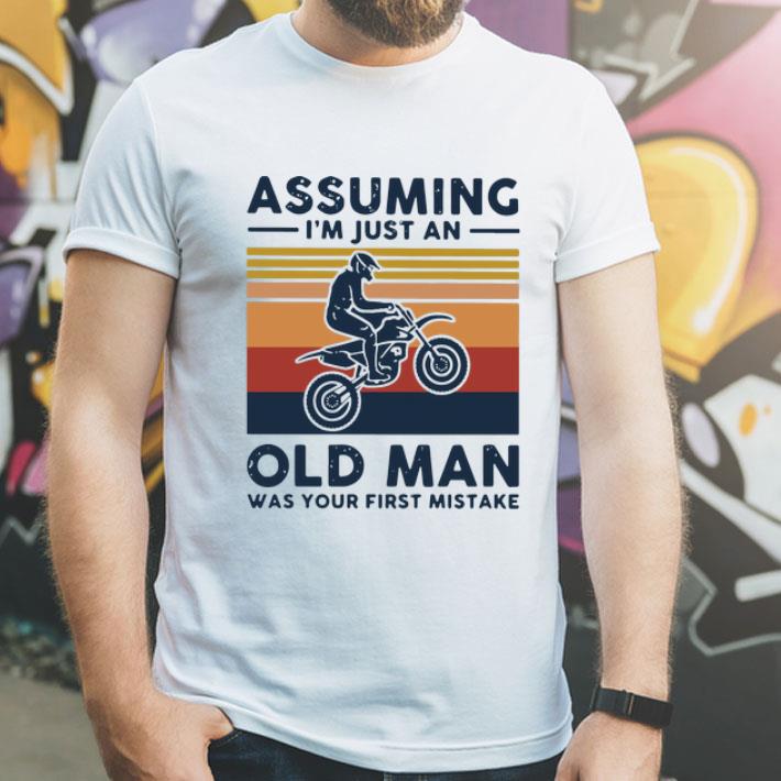 Vintage Freestyle Motocross Assuming I’m Just And Old Lady shirt