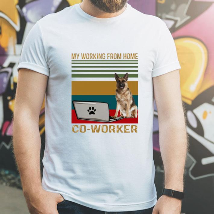 Vintage German Shepherd My Working From Home Co worker shirt 4 - Vintage German Shepherd My Working From Home Co-worker shirt