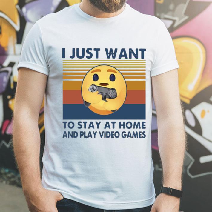 Vintage I Just Want To Stay At Home And Play Video Games shirt 4 - Vintage I Just Want To Stay At Home And Play Video Games shirt