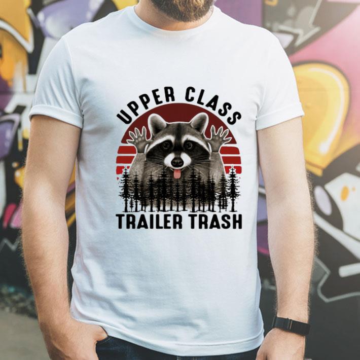 Vintage Raccoon Upper Class Trailer Trash Sunset shirt