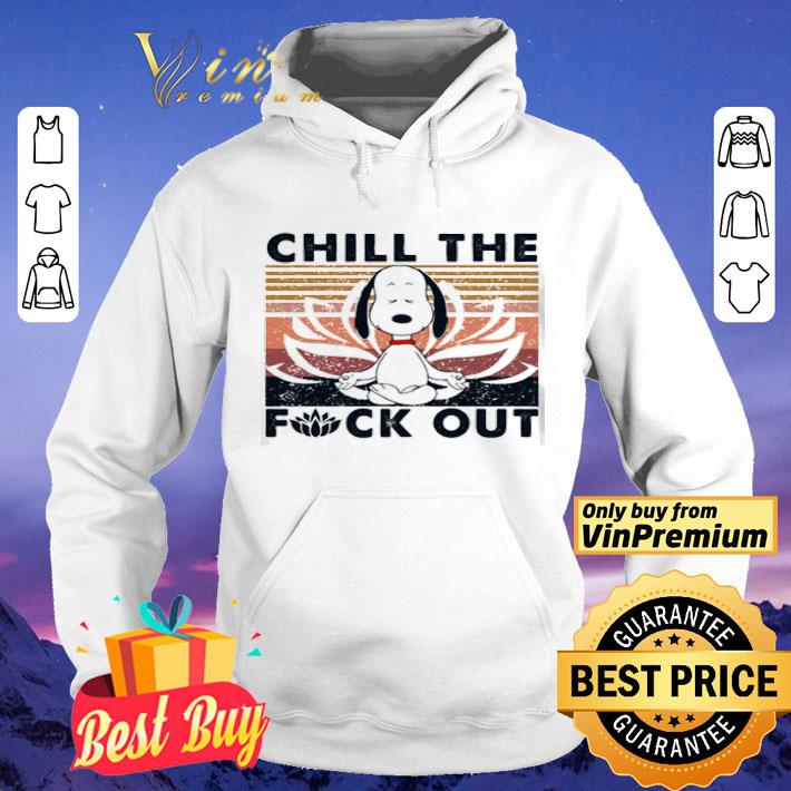 Vintage Snoopy Yoga chill the fuck out shirt 4 - Vintage Snoopy Yoga chill the fuck out shirt