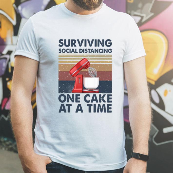 Vintage Surviving Social Distancing One Cake At A Time shirt 4 - Vintage Surviving Social Distancing One Cake At A Time shirt