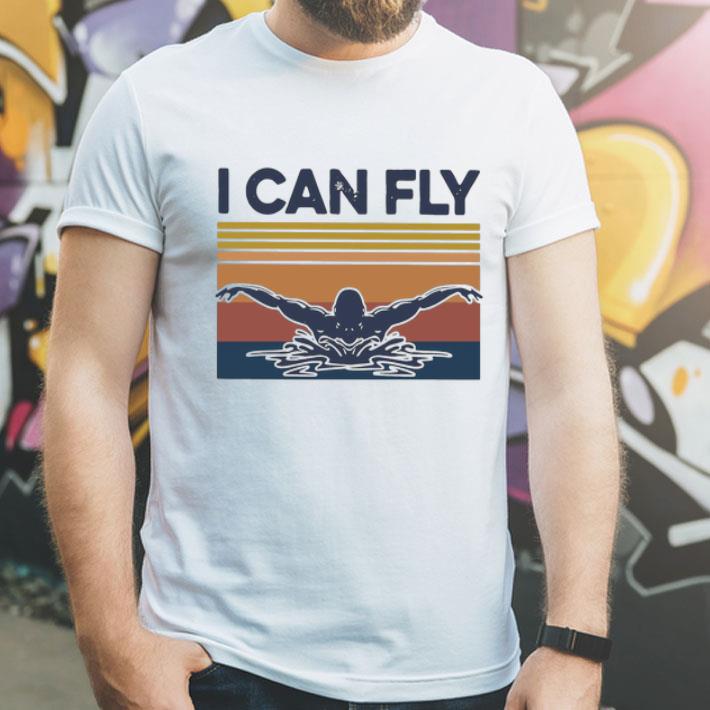 Vintage Swimming I Can Fly shirt