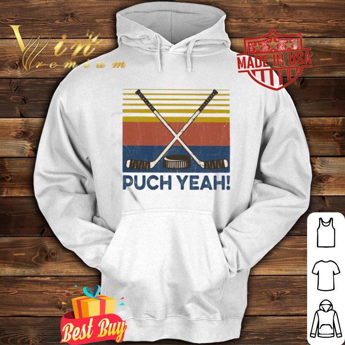 Vintage hockey puck yeah shirt