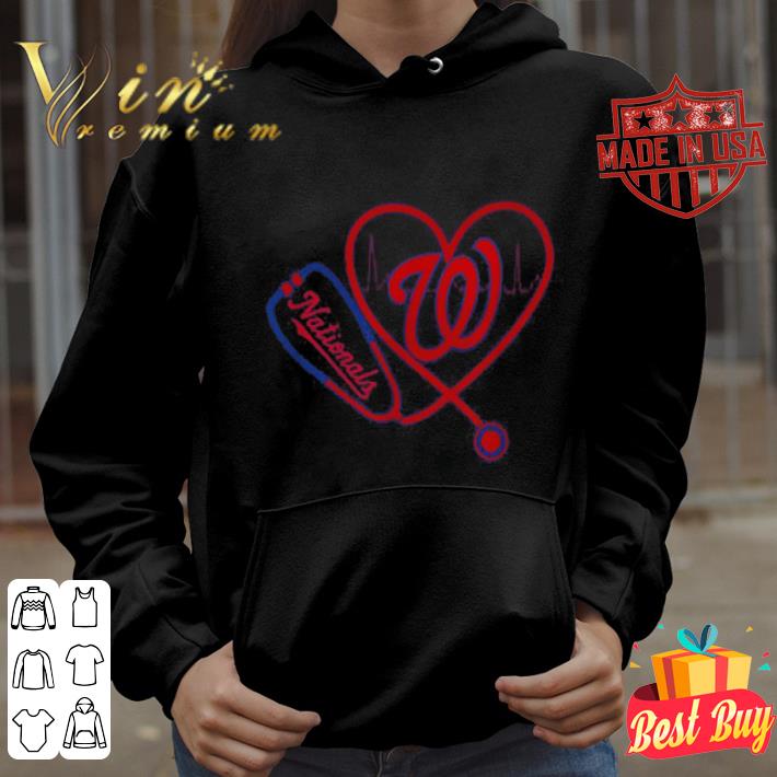 Washington Nationals Nurse Heartbeat Stethoscope shirt