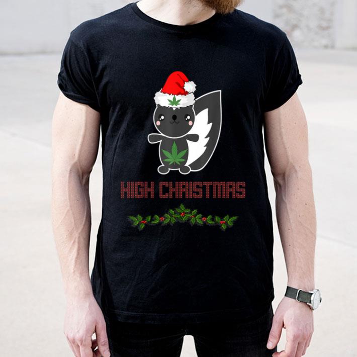 Weed Skunk Ganja Christmas Leaf Cannabis High Gift Shirt 4 - Weed Skunk Ganja Christmas Leaf Cannabis High Gift Shirt