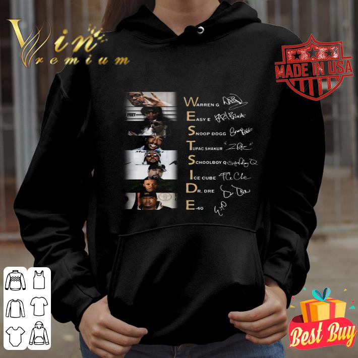 Westside Warren E40 Snoop Tupac Short Ice Dre Eazy signatures shirt