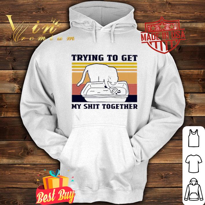 White cat trying to get my shit together vintage shirt White cat trying to get my shit together vintage shirt 4 - White cat trying to get my shit together vintage shirt