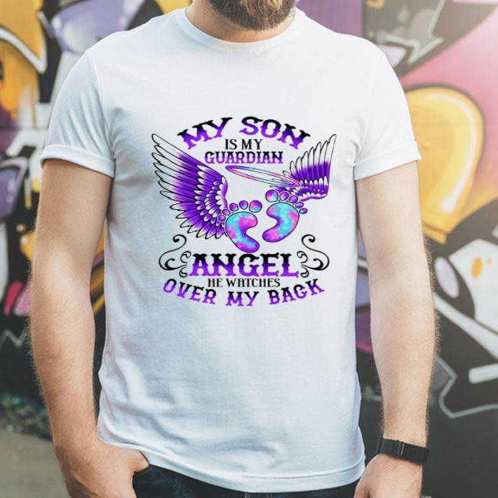 Wing My Son Is My Guardian Angel He Watches Over My Back shirt