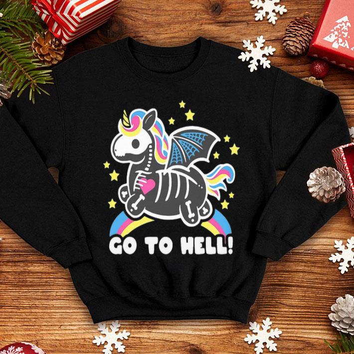 X-ray Unicorn Go To Hell shirt