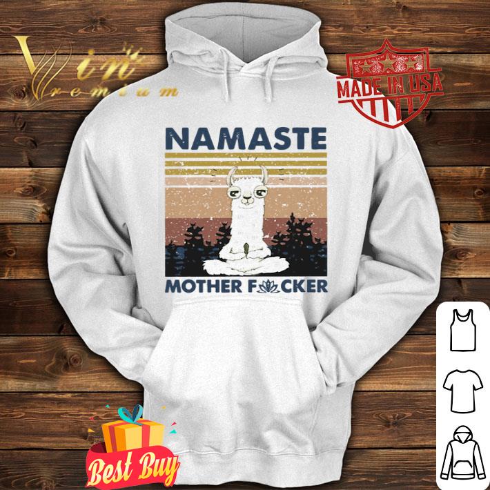 Yoga Llama Namaste Mother fucker vintage shirt