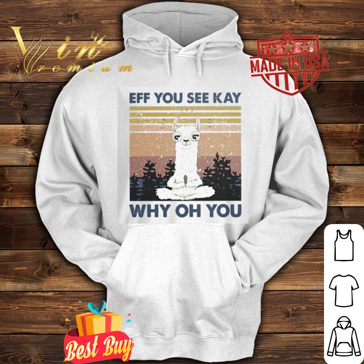 Yoga Llama eff see kay why oh you vintage shirt