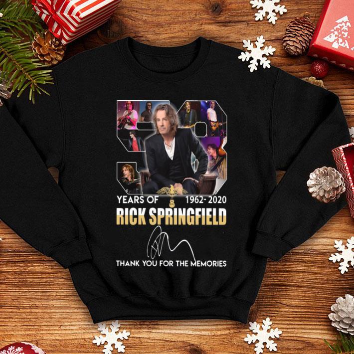 58 Rick Springfield Thank You For The Memories Signature shirt