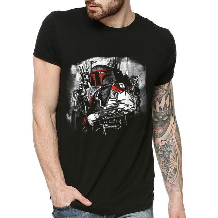 a29a0e06 star wars boba fett stare down graphic shirt 4 - Star Wars Boba Fett Stare Down Graphic Shirt