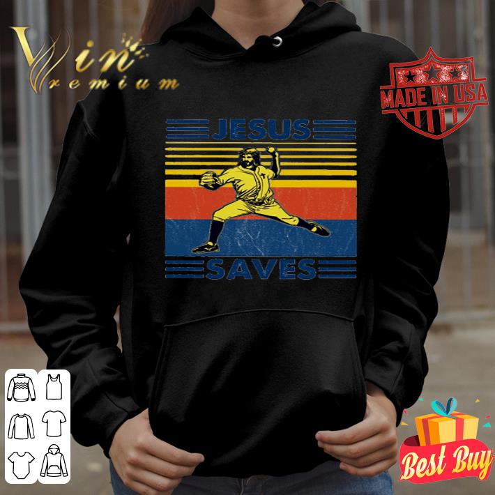 Jesus play baseball saves vintage shirt