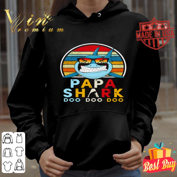 Papa Shark Sunglass Doo Doo Doo Vintage shirt