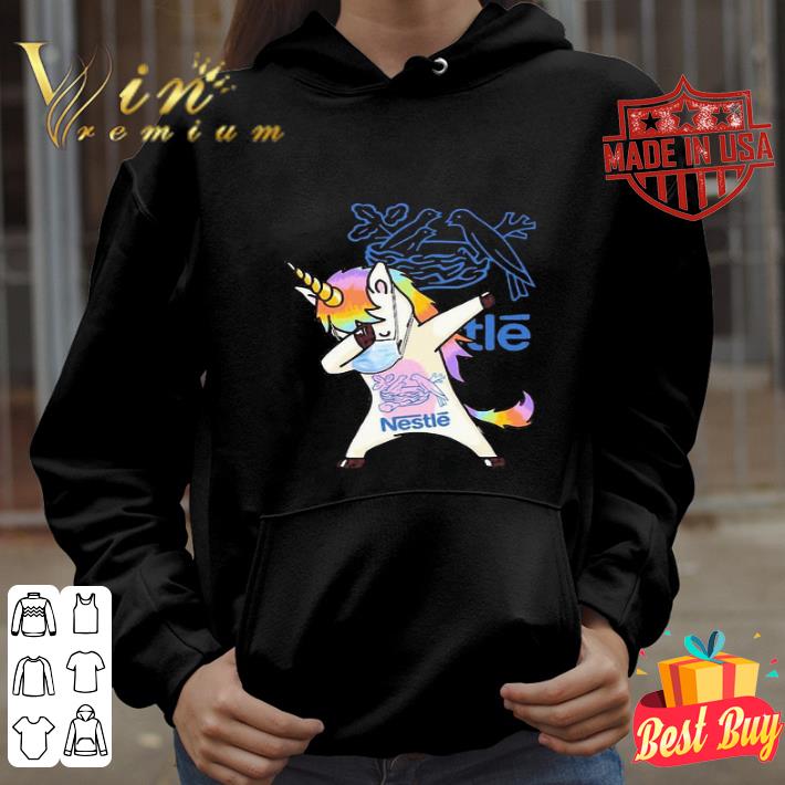 Dabbing Unicorn Mask Nestle Coronavirus shirt