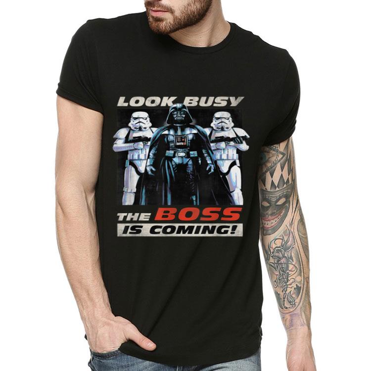 Star Wars Darth Vader Look Busy The Boss is Coming Shirt aa27faf0 star wars darth vader look busy the boss is coming shirt 4 - Star Wars Darth Vader Look Busy The Boss is Coming Shirt